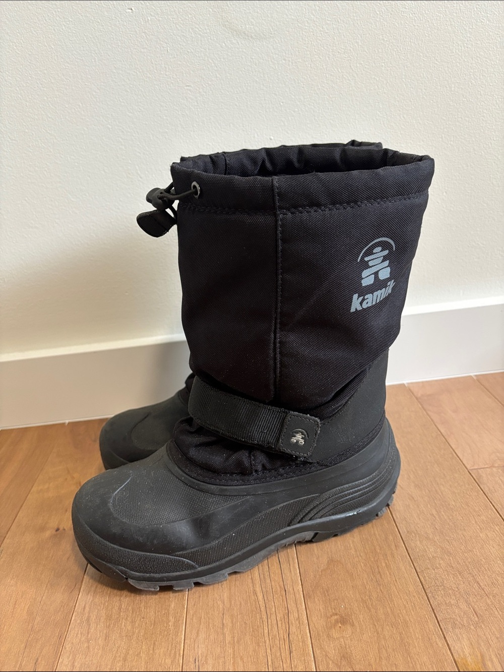 Kamik Kids Black Winter Boots Size 6 - Picture 3 of 7